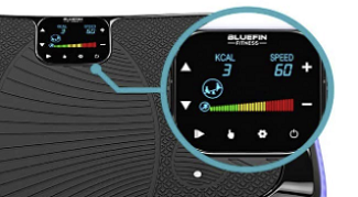 Console view Bluefin Fitness 4D Vibration Trainer