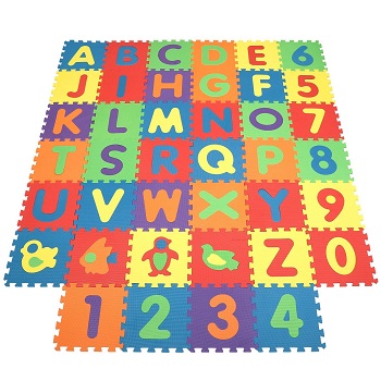 Interlocking tiles for Children's play