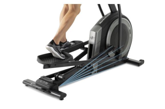 Incline on the C 75 Elliptical Cross Trainer