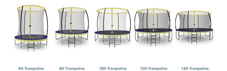 Size Options for Zero Gravity Trampolines
